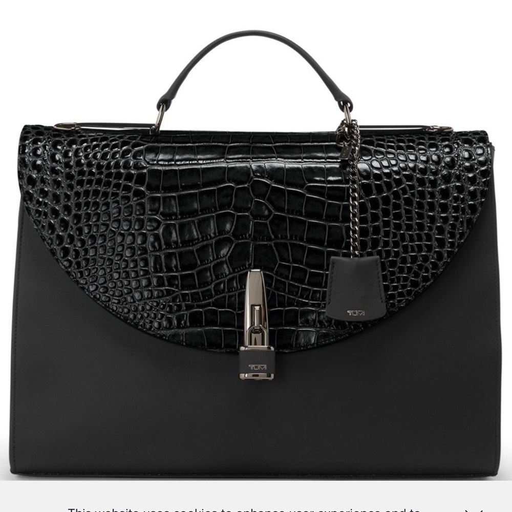 EUC Tumi Mackay Brief Crocodile